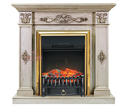 Каминокомплект Royal Flame Derby очаг Fobos FX Brass old silver Royal Flame Derby очаг Fobos FX Brass old silver