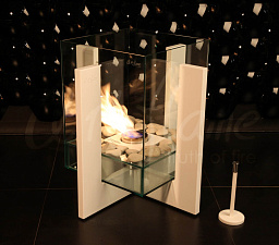 Напольный биокамин Art Flame QUADRO WHITE Art Flame QUADRO WHITE