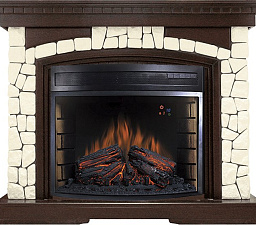 Каминокомплект Royal Flame Glasgow очаг Dioramic 28 LED FX темный дуб/белый Royal Flame Glasgow очаг Dioramic 28 LED FX темный дуб/белый
