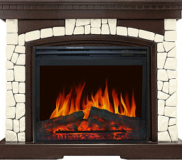 Каминокомплект Royal Flame Glasgow очаг Jupiter FX темный дуб/белый Royal Flame Glasgow очаг Jupiter FX темный дуб/белый