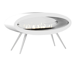 Напольный биокамин Decoflame Ellipse Floor белый Decoflame Ellipse Floor белый