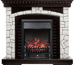 Каминокомплект Royal Flame Glasgow очаг Fobos FX Black венге/белый Royal Flame Glasgow очаг Fobos FX Black венге/белый
