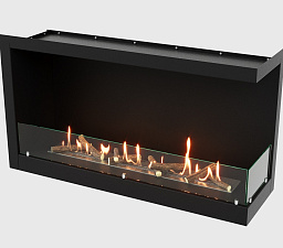 Угловой встраиваемый Биокамин Lux Fire 1155 М, угловой правый угол Lux Fire 1155 М, угловой правый угол