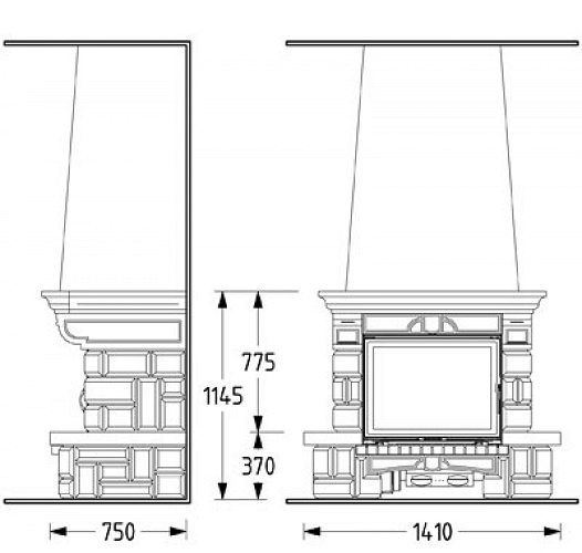 Облицовка SARDANE 76 + топка HF 121 C (Supra)_2