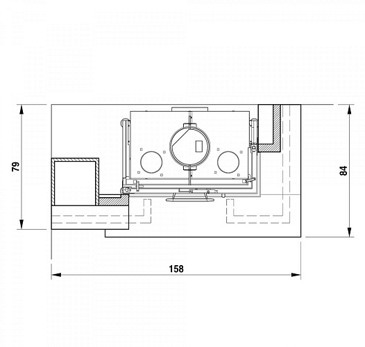 Облицовка LIVERPOOL sx, под MBL 78 sx (Palazzetti)_2