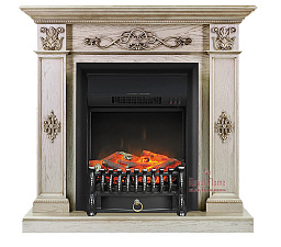 Каминокомплект Royal Flame Derby очаг Fobos FX Black old silver Royal Flame Derby очаг Fobos FX Black old silver