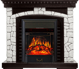 Каминокомплект Royal Flame Glasgow очаг Majestic FX Black венге/белый Royal Flame Glasgow очаг Majestic FX Black венге/белый