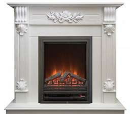Электрический каминокомплект RealFlame Ottawa STD WT очаг Eugene белый дуб RealFlame Ottawa STD WT очаг Eugene белый дуб